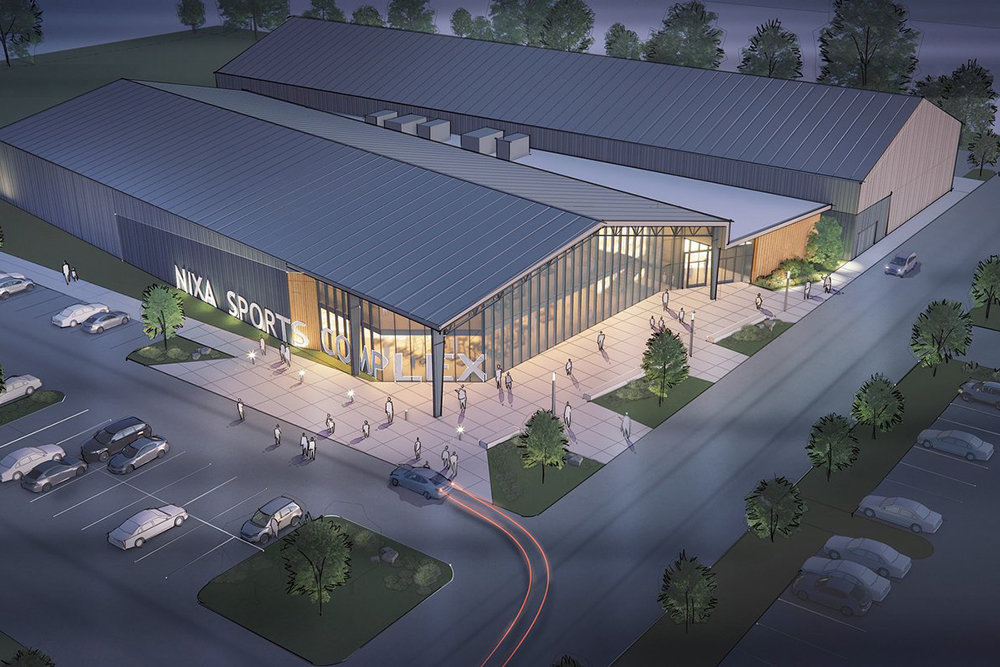 A $25 million, 80,000-square-foot indoor sports complex for the Nixa Parks & Recreation Department would have been funded through a general sales tax. However, Nixa voters rejected it.